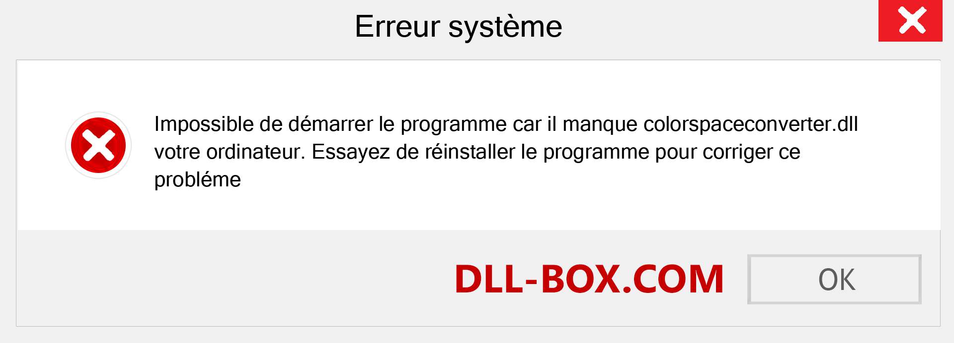 Le fichier colorspaceconverter.dll est manquant ?. Télécharger pour Windows 7, 8, 10 - Correction de l'erreur manquante colorspaceconverter dll sur Windows, photos, images